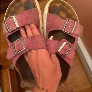Pink Birkenstocks